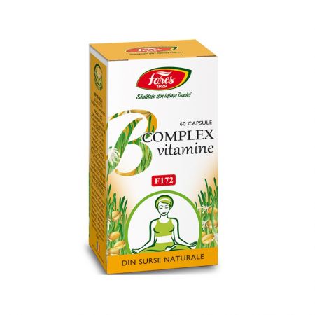 Vitamine naturale B Complex, 60 capsule, Fares