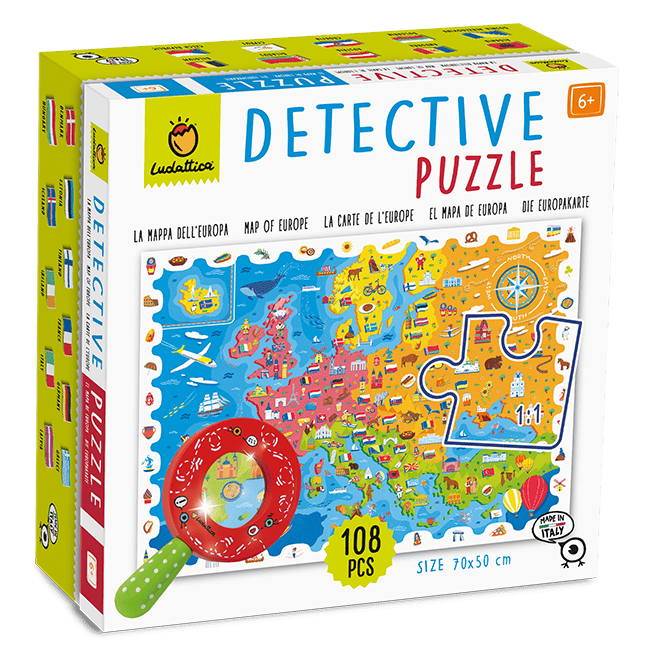 Puzzle Micul Detectiv Harta Europei, Ludattica