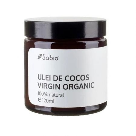 Ulei de cocos virgin organic, 120 ml, Sabio