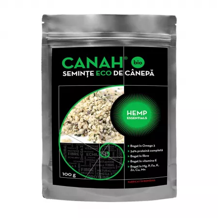 Seminte Bio de canepa, 100 g, Canah
