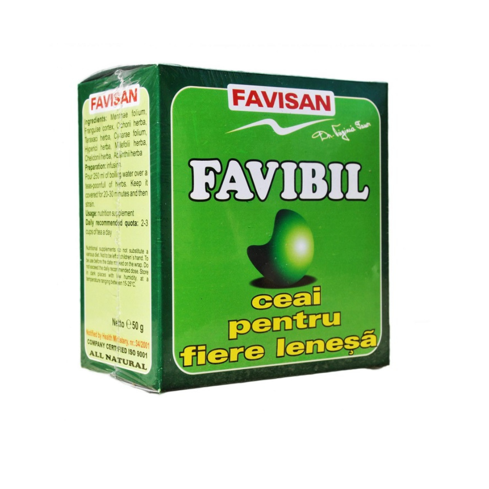 Ceai pentru fiera lenesa Favibil, 50 g, Favisan