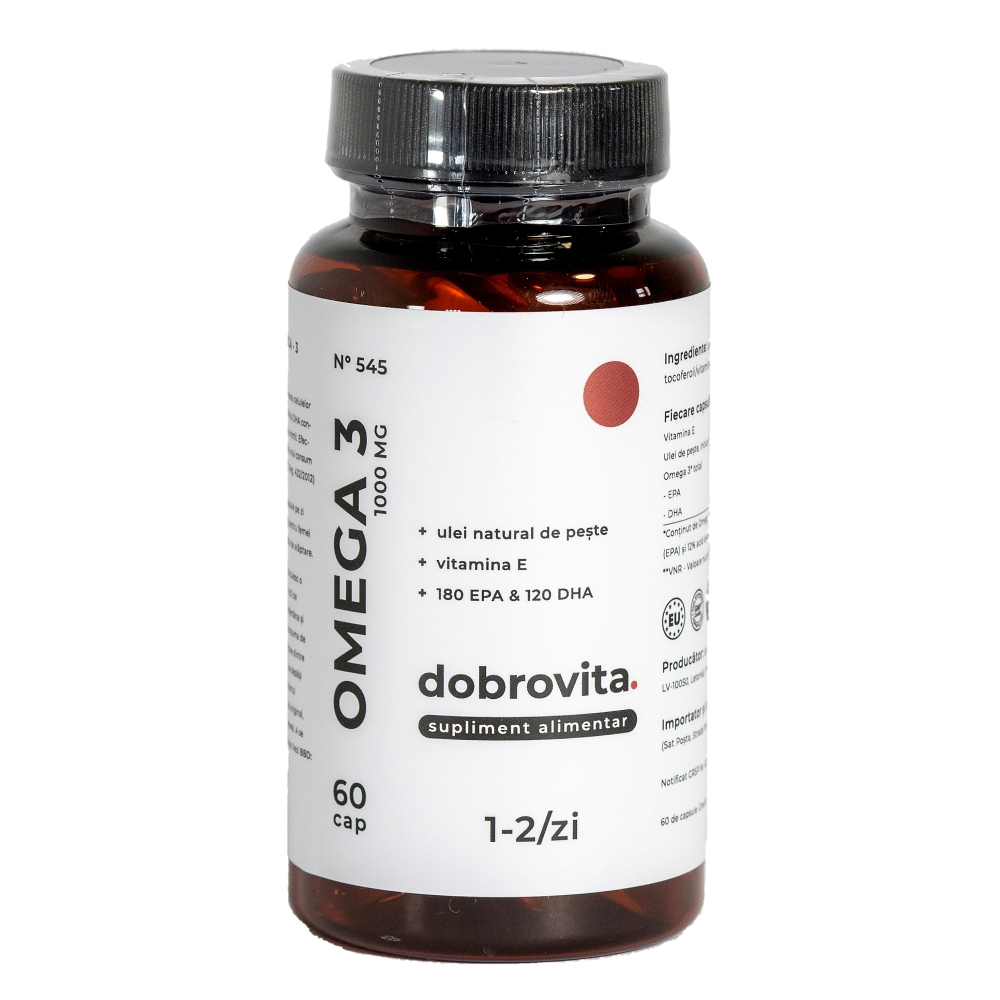 Omega 3 1000 mg, 60 capsule, Dobrovita
