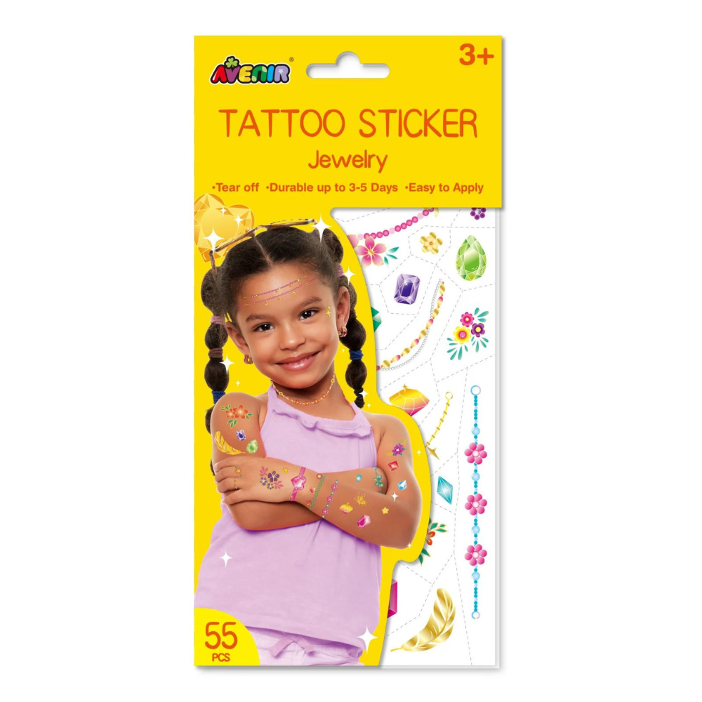 Tatuaje pentru copii cu Bijuterii, 3+ ani, Avenir