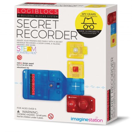 Joc electronic Logiblocs set Secret Recorder, 4M