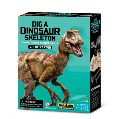 Set educativ Sapa si descopera Dinozauri Velociraptor