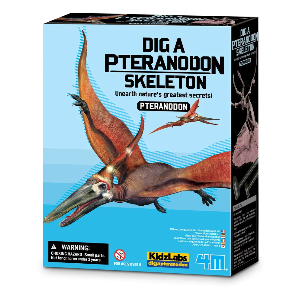 Set educativ sapa si descopera Dinozauri Pteranodon, 8+ ani, 4M
