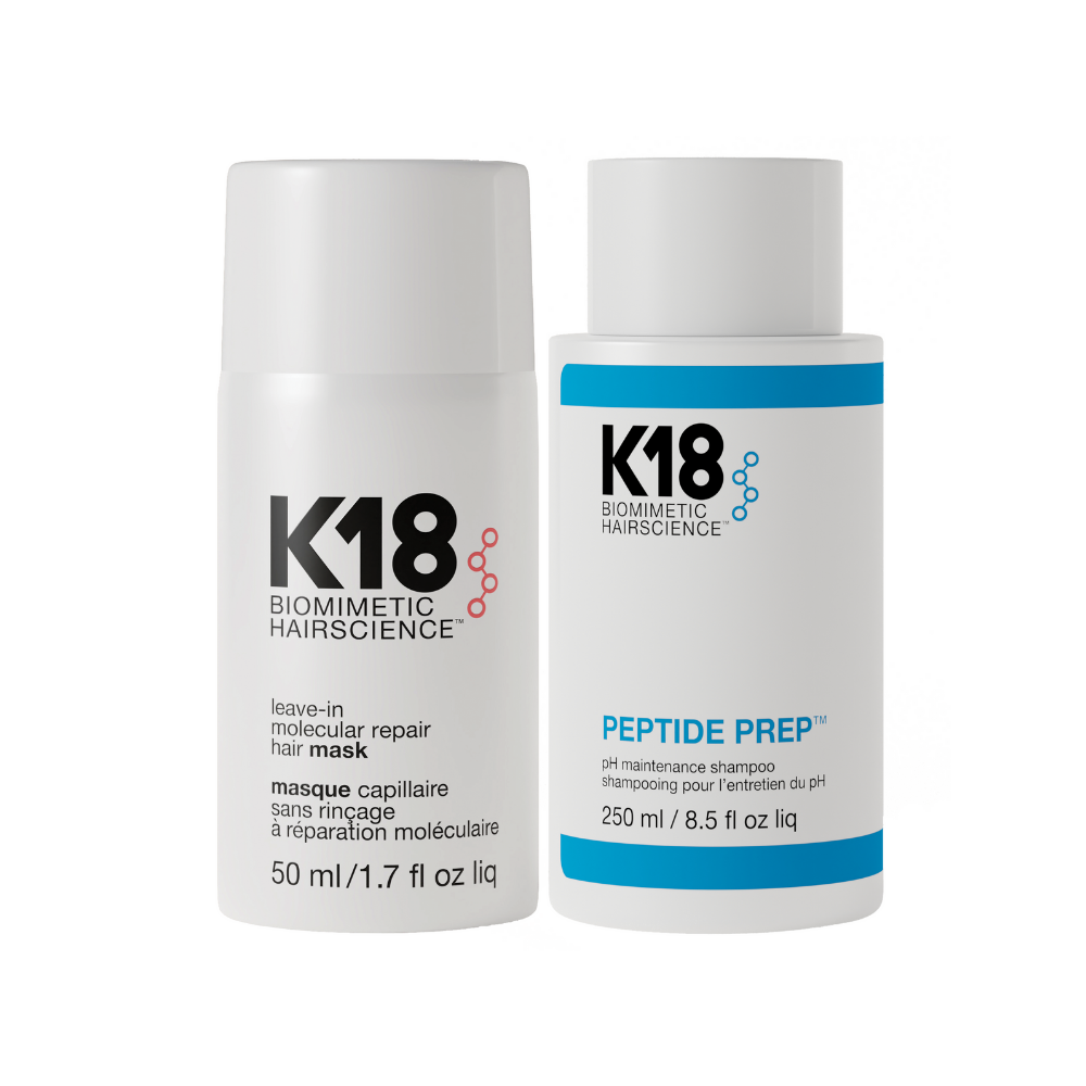 Pachet Sampon Peptide Prep PH Maintenance + Masca reparatoare, 250 ml + 50 ml, K18