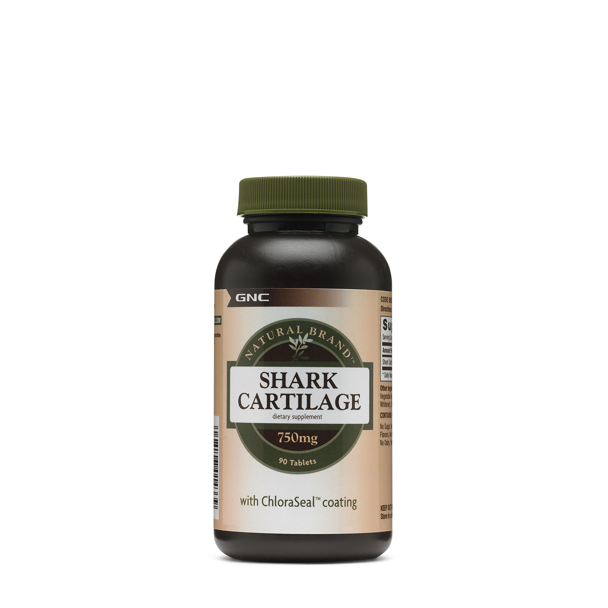 Cartilaj de rechin Natural Brand, 750 mg, 90 tablete, GNC