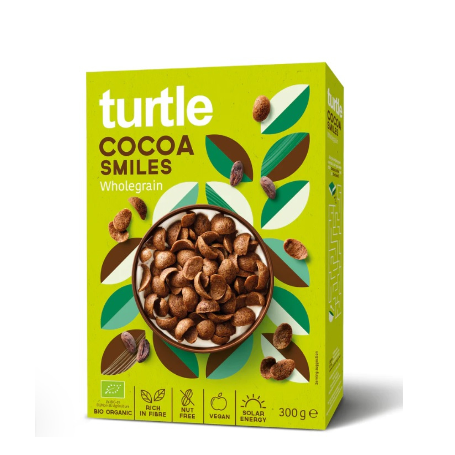 Cereale Bio Scoici cu Cacao, 300 g, Turtle