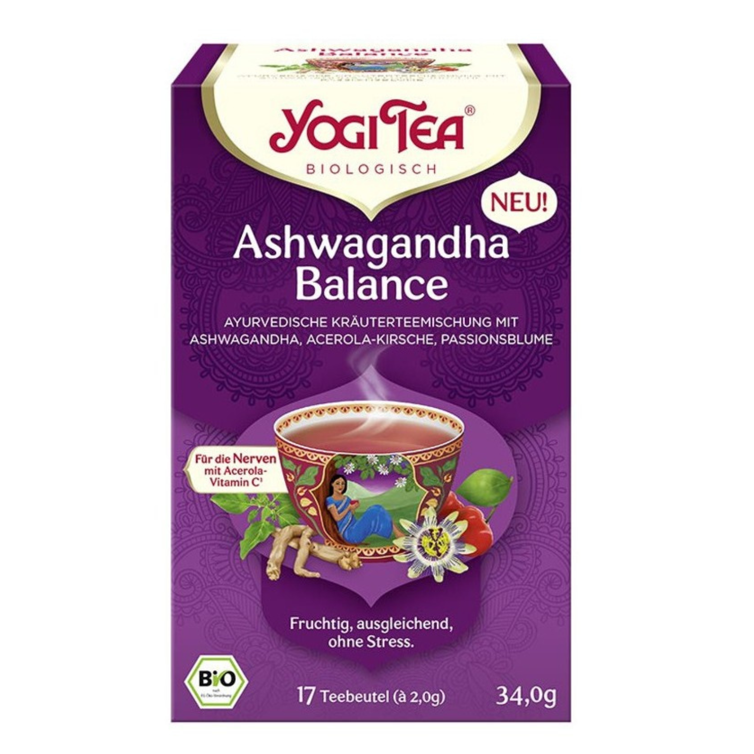 Ceai Bio Ashwagandha Balance, 17 pliculete, Yogi Tea
