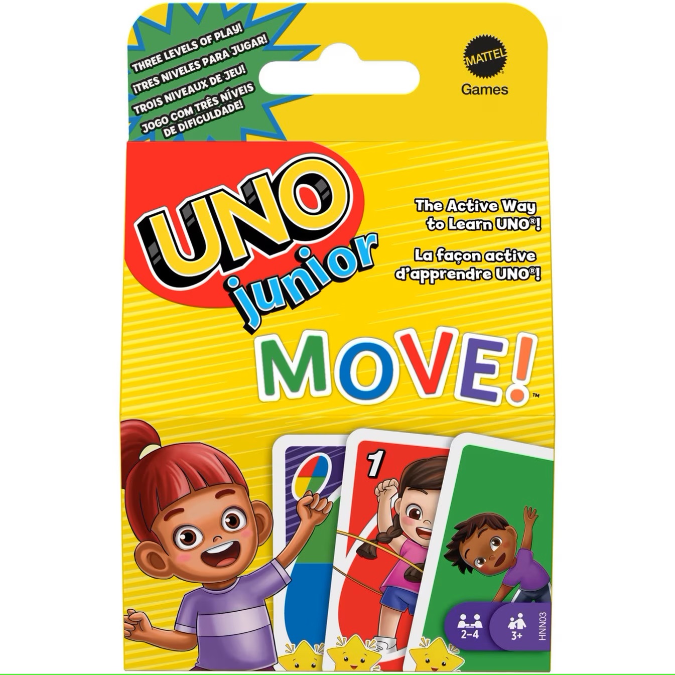 Carti de joc Uno Junior Move, 3+ ani, Mattel