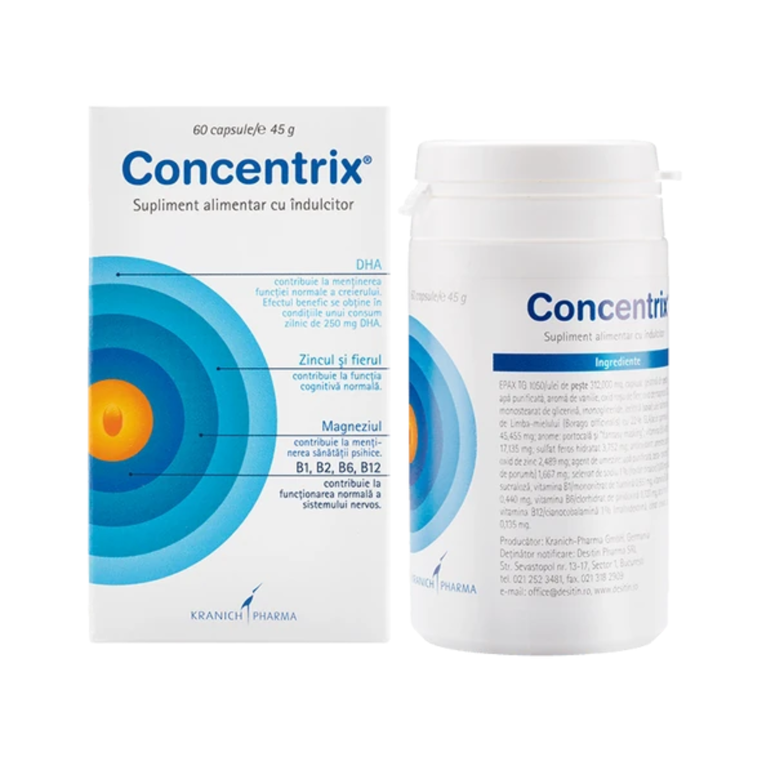 Concentrix, 60 comprimate, Destin