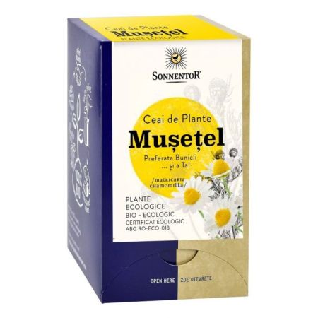 Ceai de Musetel Bio, 18 pliculete, Sonnentor
