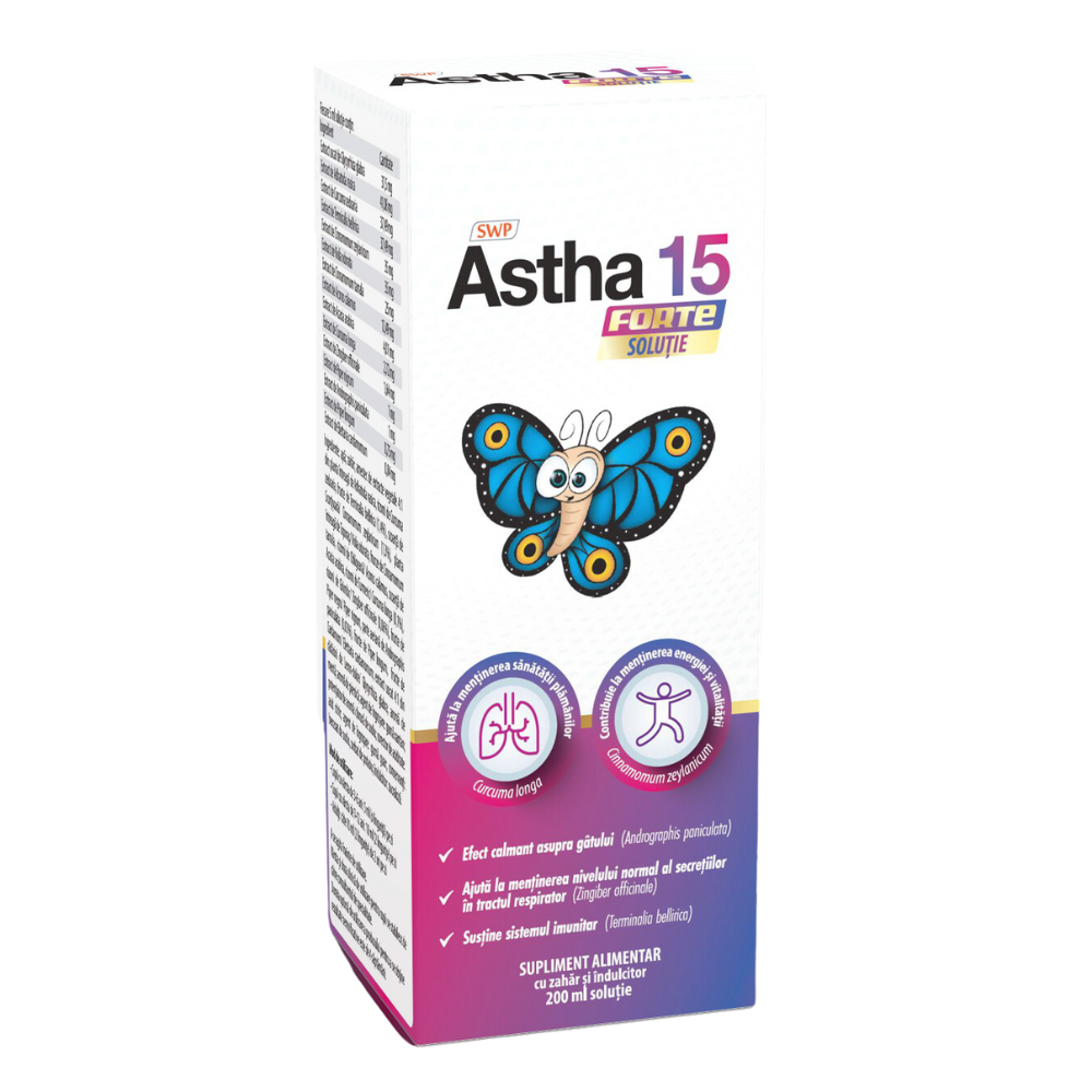 Sirop Astha 15 Forte, 200 ml, Sun Wave Pharma