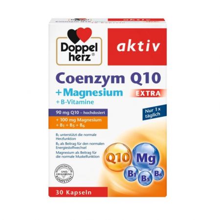Coenzima Q10 Extra + Magneziu, 30 capsule, Doppelherz