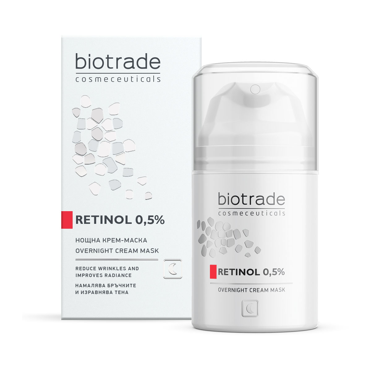 Crema Masca de noapte cu Retinol 0.5 %, 50 ml, Biotrade