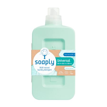 Detergent ecologic pentru rufe albe si colorate Dazzling Jasmine, 1000 ml, Soaply