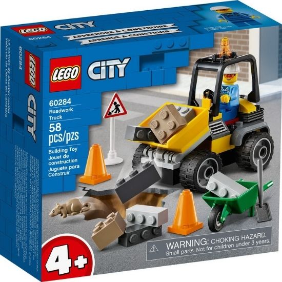 Camion pentru lucrari rutiere Lego City 60284, +4 ani, Lego