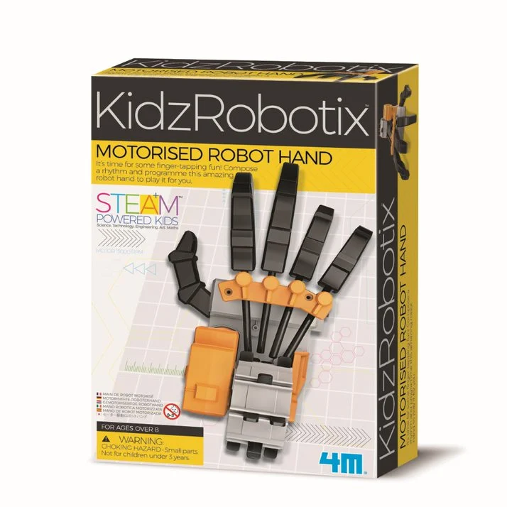 Kit constructie Mana de Robot Kidz Robotix, 8 ani +, 4M