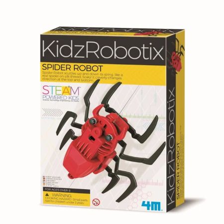 Kit constructie robot Spider, 10 ani +, 4M