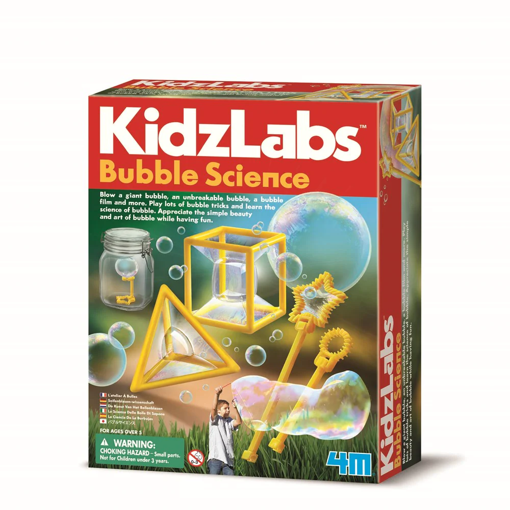 Kit Stiintific cu baloane de sapun KidzLabs, 5 ani +, 4M