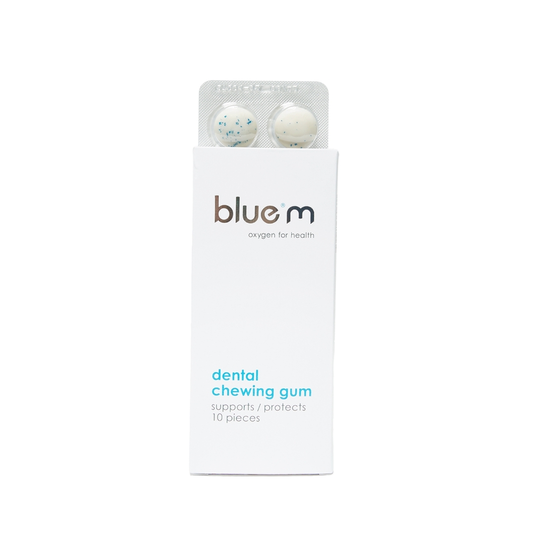 Guma de mestecat cu oxigen activ, 10 buc, Blue M
