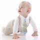 Cravata pentru Bebelusi cu accesoriu pentru Dentitie, Bleu, BabyJem 597065