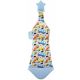 Cravata pentru Bebelusi cu accesoriu pentru Dentitie, Bleu, BabyJem 597066