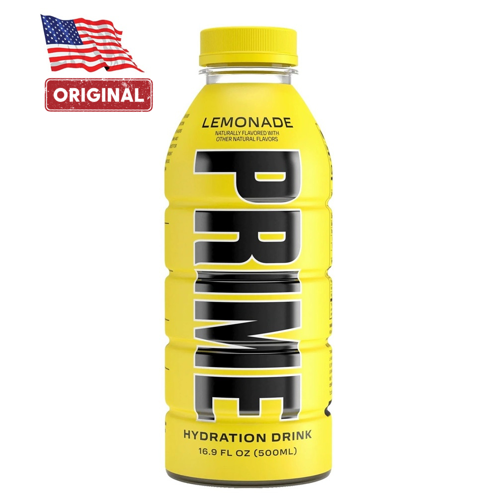 Bautura Prime pentru rehidratare cu aroma de Limonada Hydration Drink USA, 500 ml, GNC