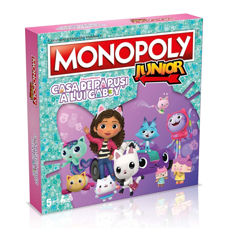 Monopoly junior Casa de Papusi a lui Gabby, 5 ani +, Winning Moves