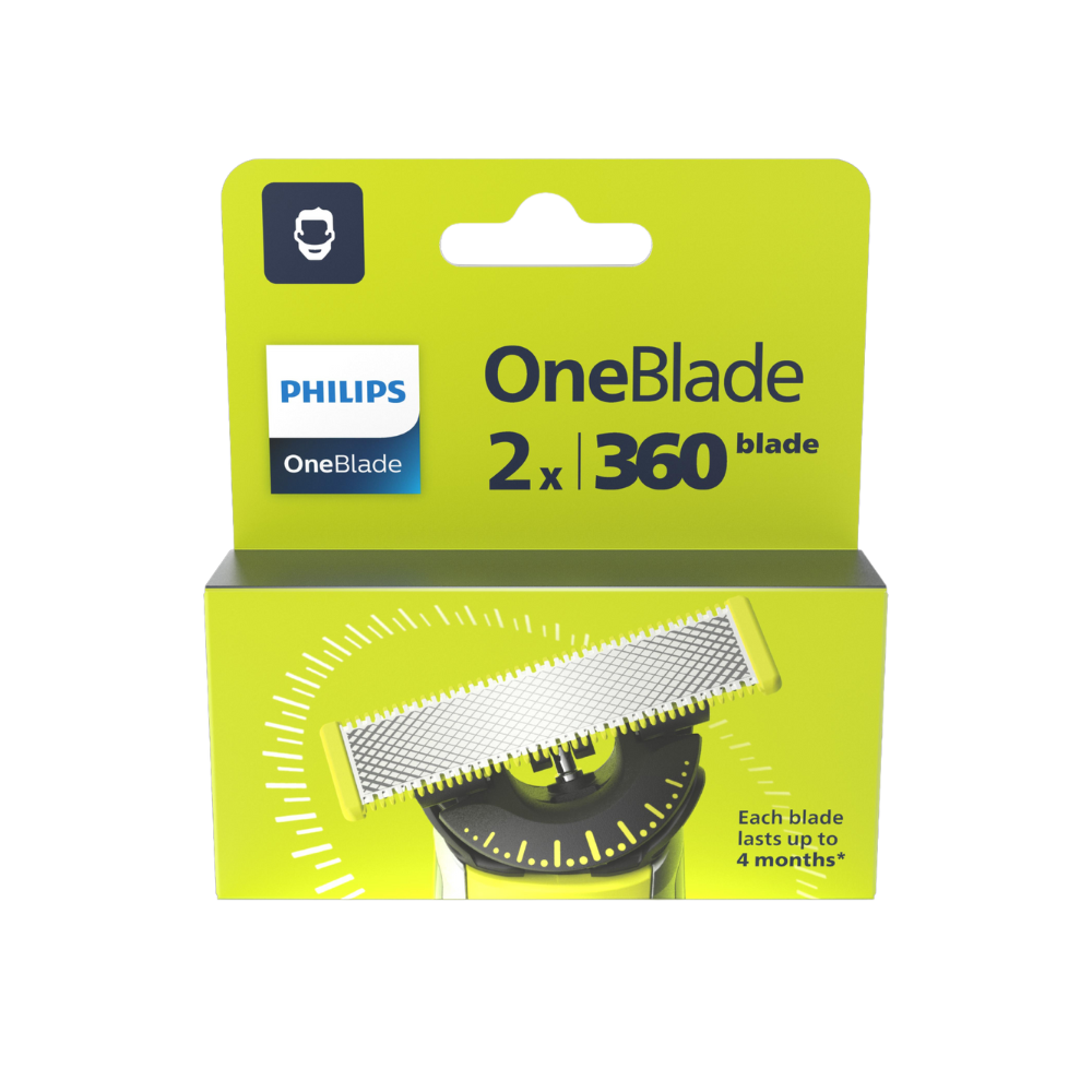 Rezerve OneBlade 360, pachet de 2 lame, QP420/50, Philips