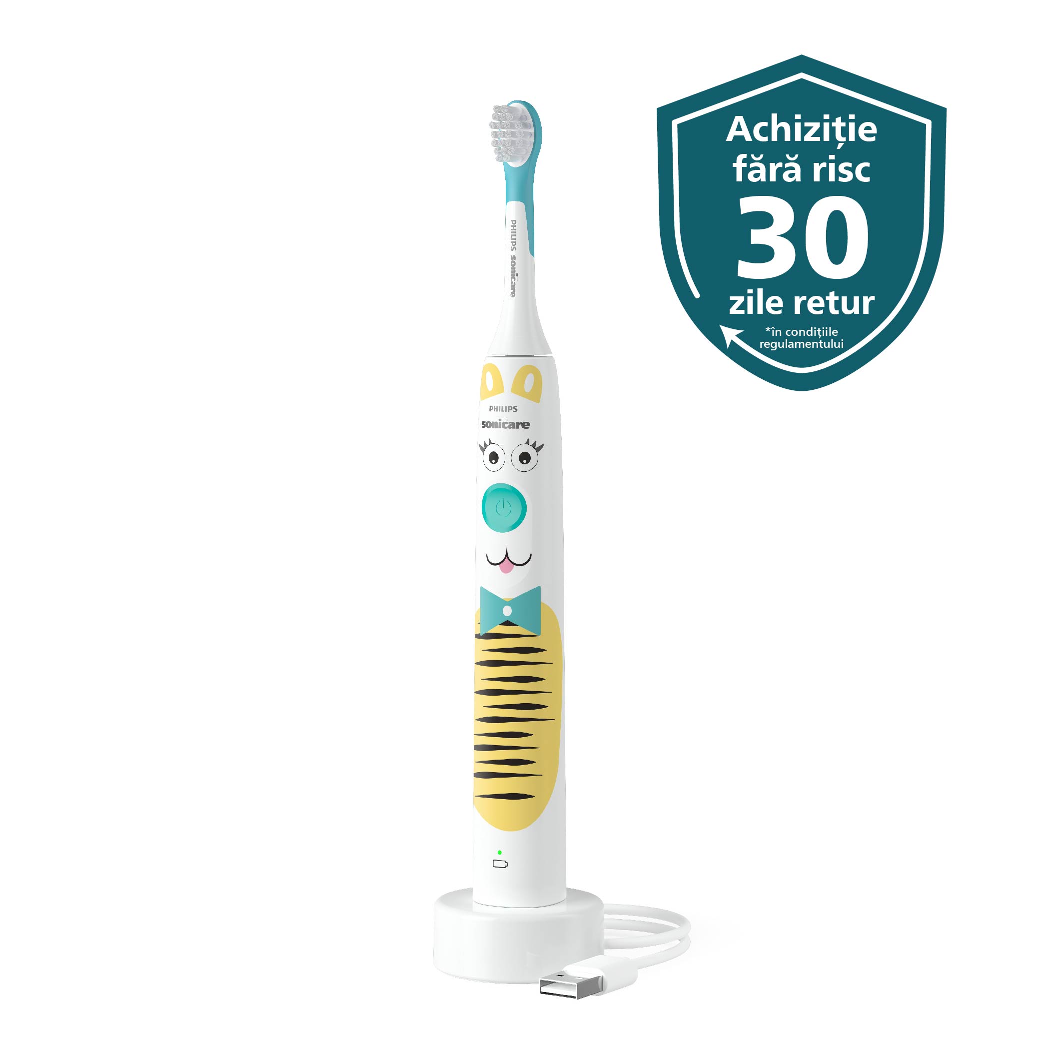 Periuta de dinti electrica pentru copii Sonicare, HX3601/01, Philips