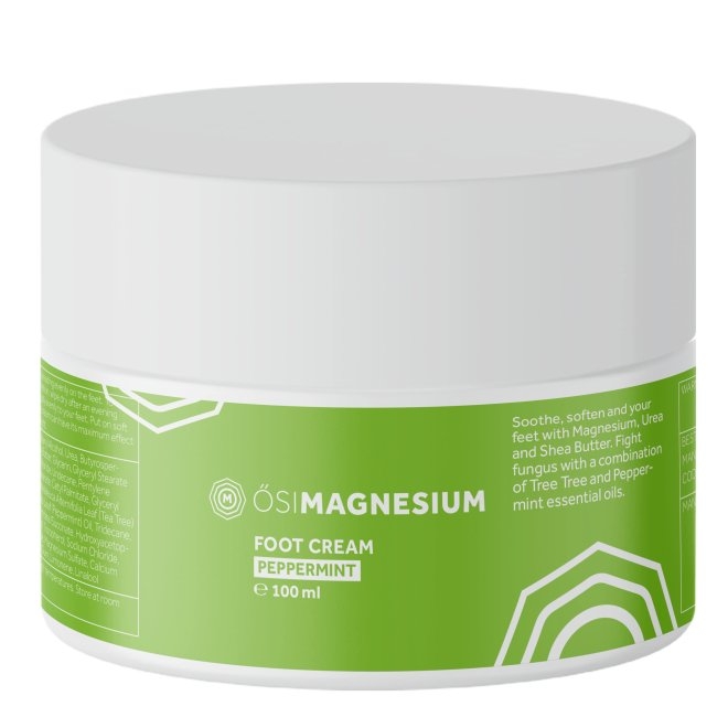 Crema cu magneziu si menta pentru picioare obosite, 100 ml, Osimagnesium