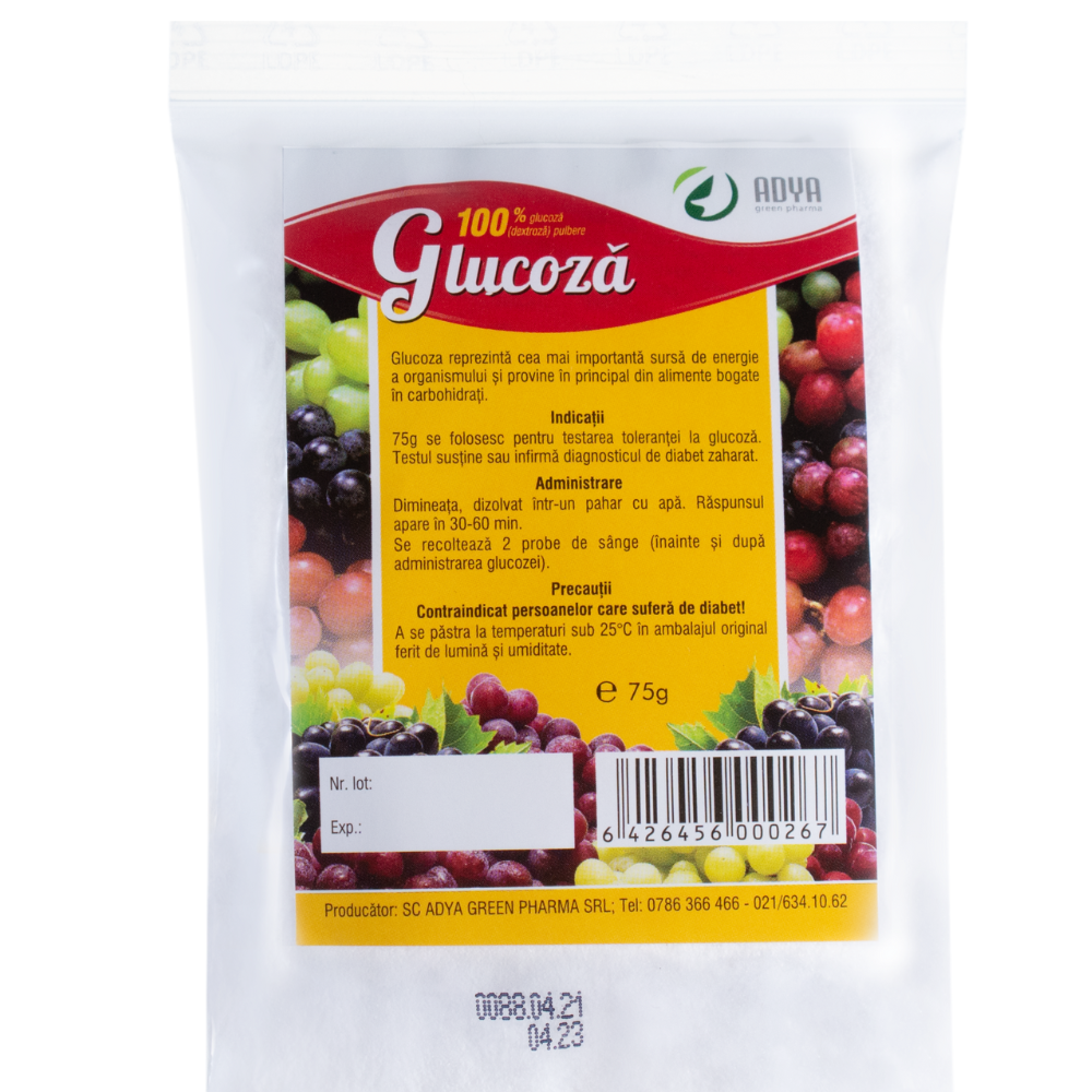 Glucoza, 75 g, Adya Green Pharma