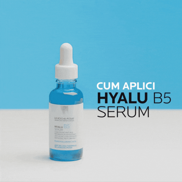 Serum concentrat antirid pentru ten sensibil sau deshidratat Hyalu B5, 30 ml, La Roche Posay 