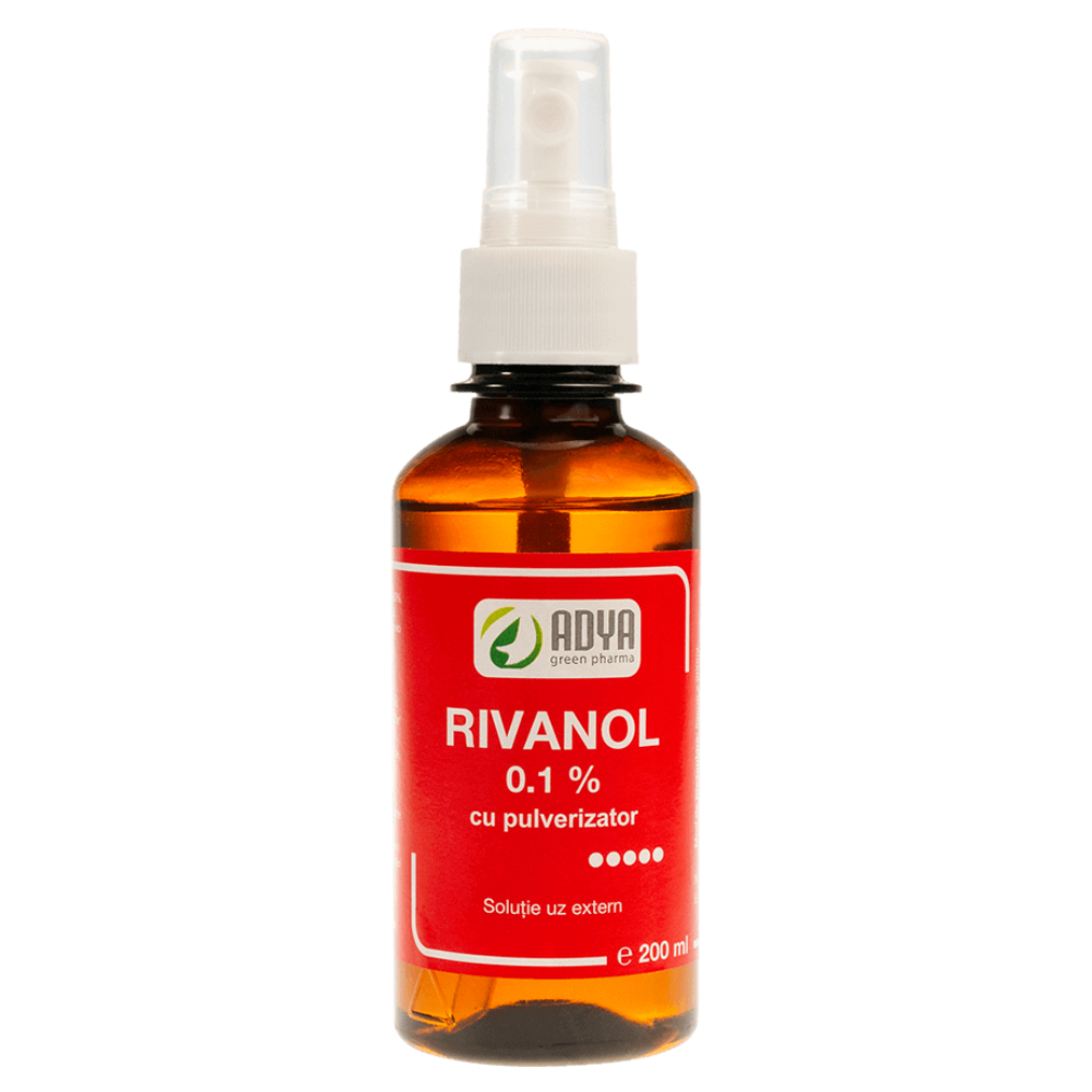 Rivanol cu pulverizator 0,1%, 200 ml, Adya Green Pharma
