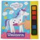 Carticica de colorat si pictat cu degetul, 3 ani+, Unicorn, Buddy & Barney 600020