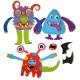 Set de joaca pentru baie Stickere Monstruleti, 3 ani+, Buddy & Barney 600106
