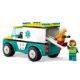 Ambulanta de urgenta si practicant de Snow Boarding, +4 ani, 60403, Lego City 600831