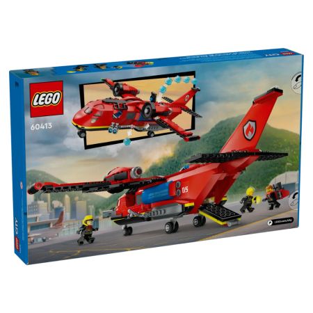 Avion de pompieri, +6 ani, 60413, Lego City