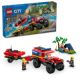Camion 4x4 si barca de pompieri, +5 ani, 60412, Lego City 600882
