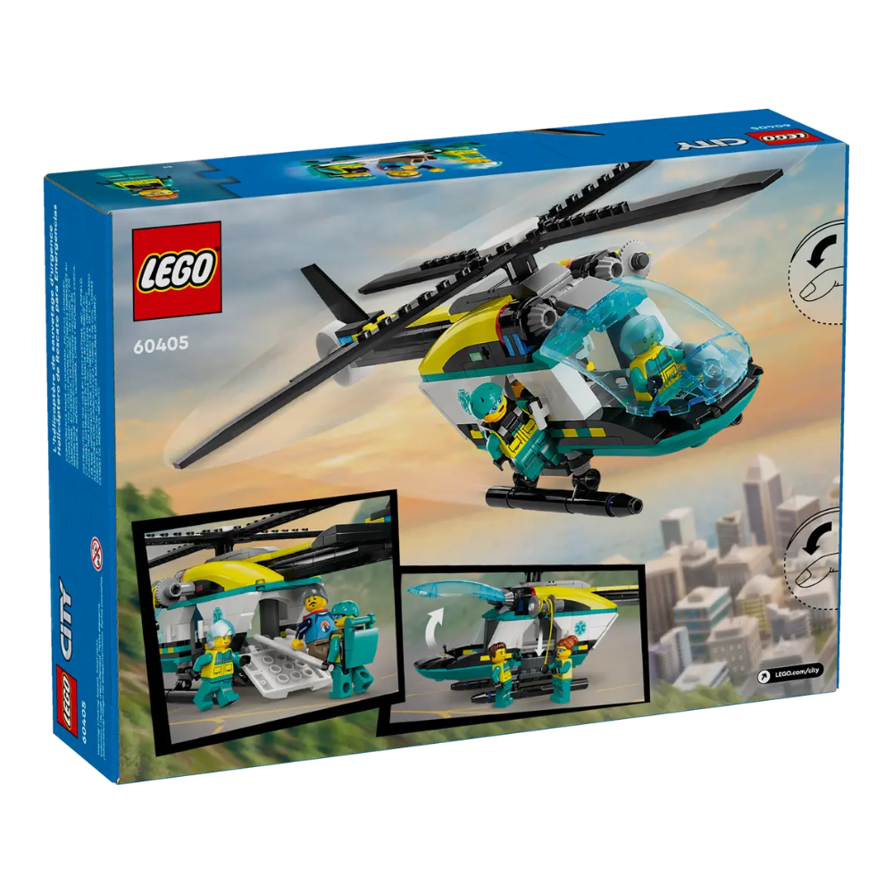 Elicopter de salvare de urgenta, +6 ani, 60405, Lego City