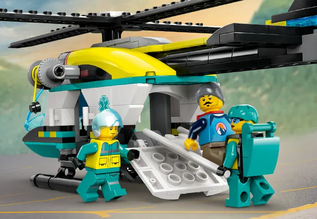 Elicoppter de salvare de urgenta, +6 ani, 60405, Lego City