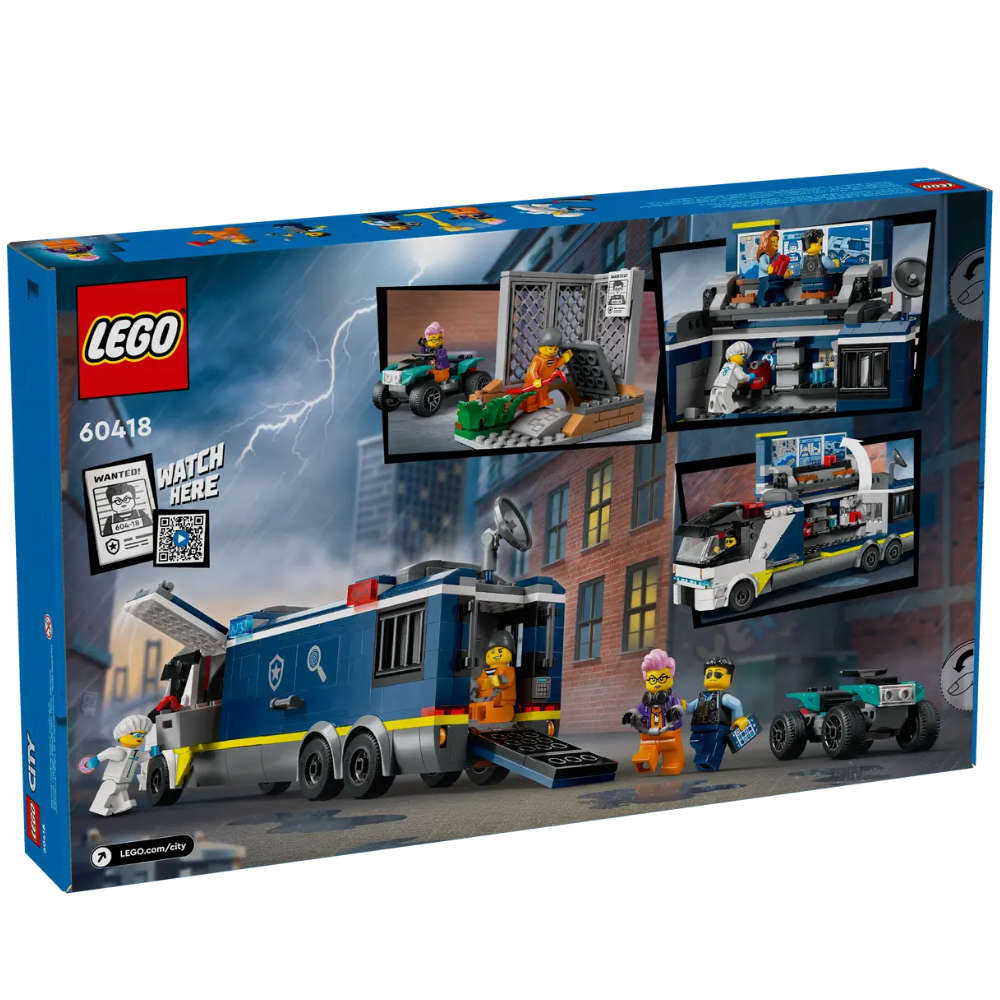Laborator mobil de criminalistica, +7 ani, 60418, Lego City