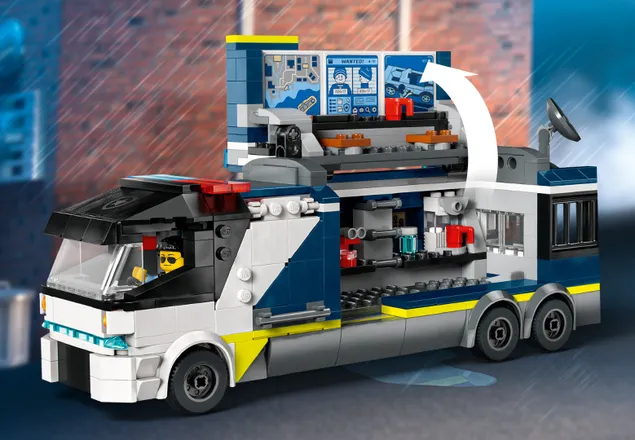 Laborator mobil de criminalistica, +7 ani, 60418, Lego City