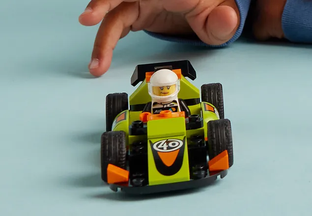 Masina de curse Verde, +4 ani, 60399, Lego City
