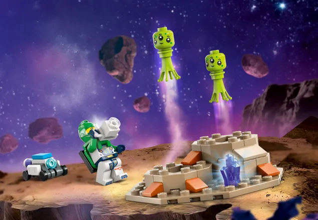 Rover de explorare spatiala si viata extraterestra, +6 ani, 60431, Lego City