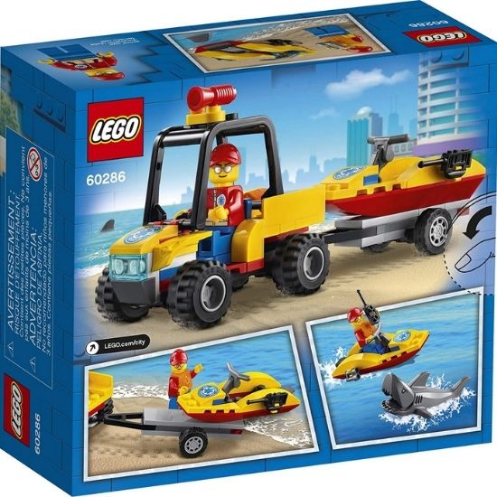 ATV de salvare pe plaja Lego City 60286, +5 ani, Lego