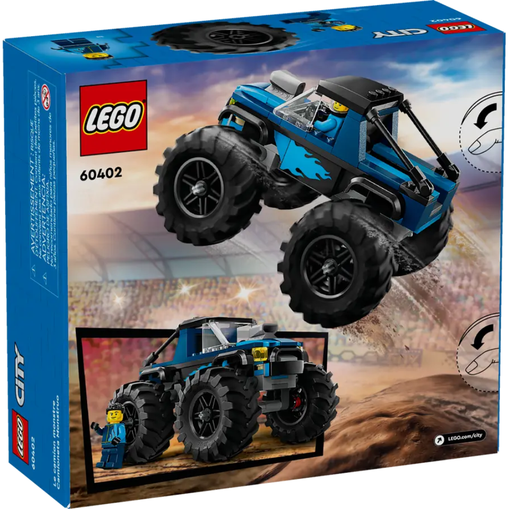 Monster Truck Albastru, +5 ani, 60402, Lego City