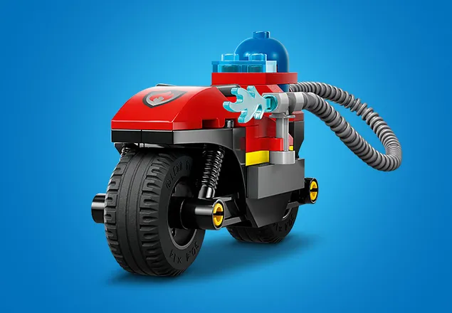 Motocicleta de pompieri, +4 ani, 60410, Lego City
